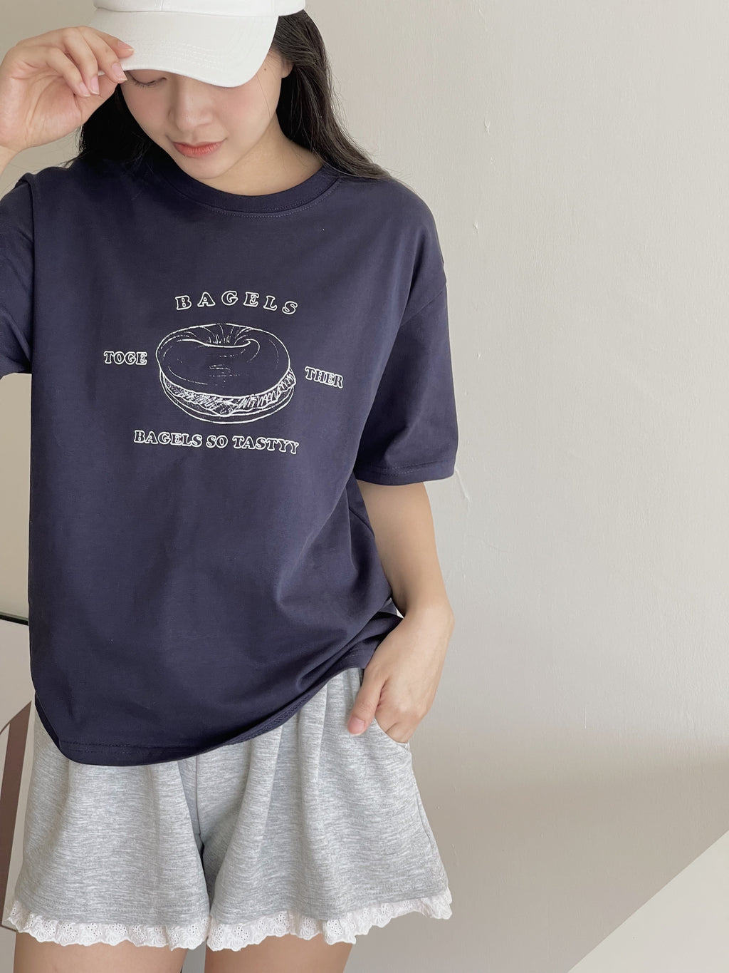 Bagel Printing Tee / 宽松贝果Tee