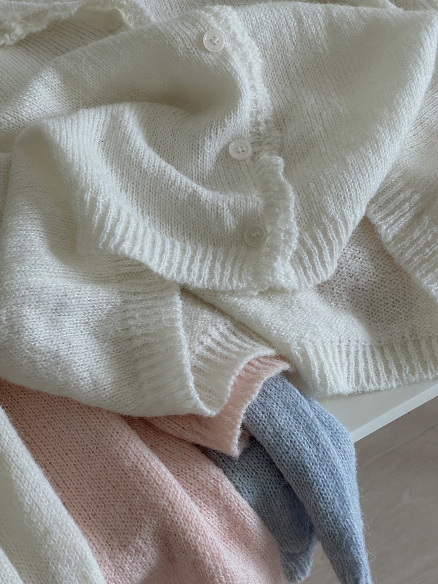 Crochet Knit Cardigan / 毛衣钩花针织开衫