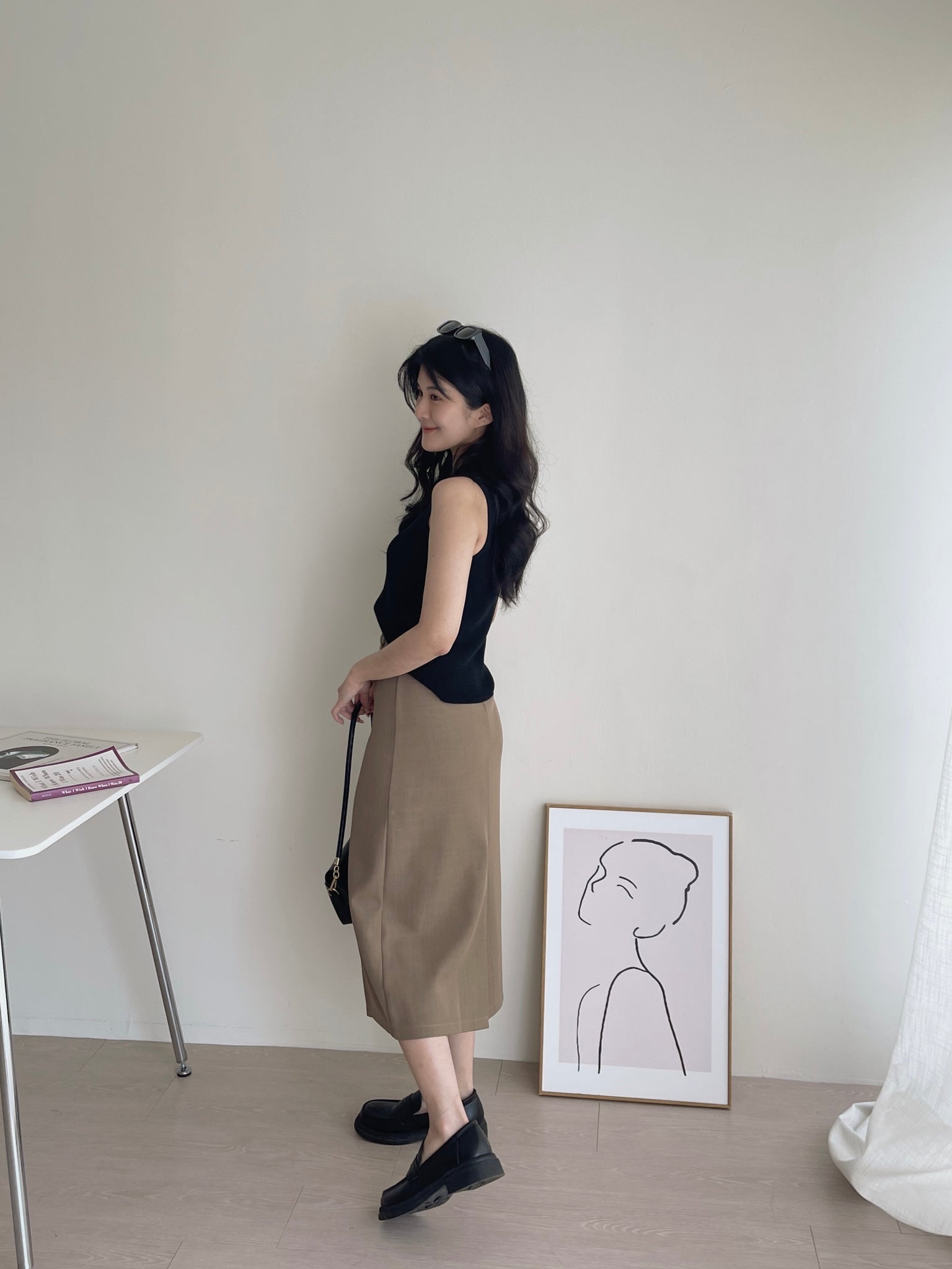 Suit Pencil Skirt / 通勤西装中长裙