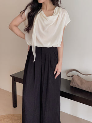 High Rise Relaxed Pants / 松弛感高腰小个子阔腿拖地裤