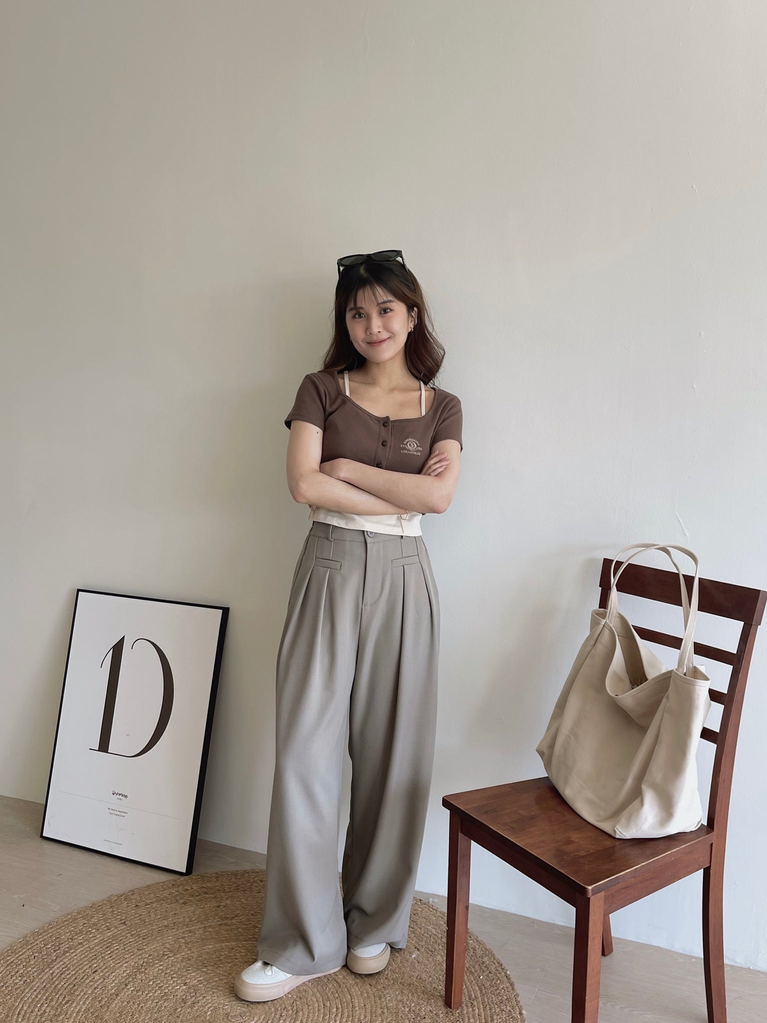 Arden Crop Top / 美式街头假两件上衣