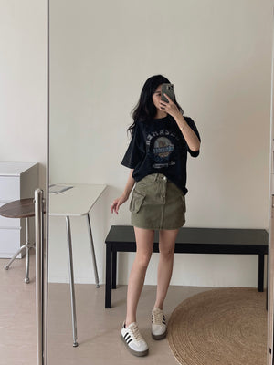 Stylish Western Loose Tee / 帅气欧美风宽松T恤