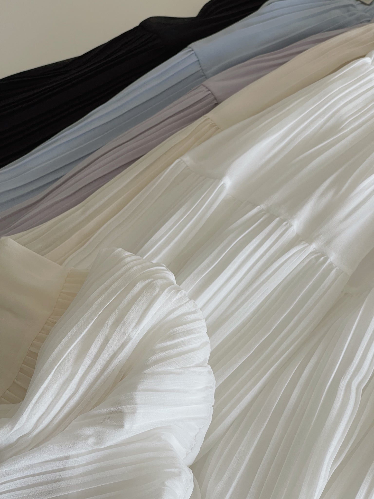 Cloudlight Pleated Tiered Skirt / 百褶飘逸蛋糕半身裙
