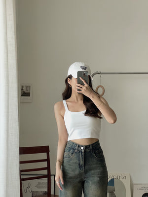 Crop Padded Camisole / 露脐胸垫吊带