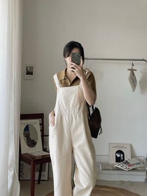 Katz Washed Cotton Overall / 洗水棉背带长裤