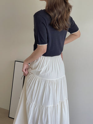 Korean Letters Knit Top / 韩系字母刺绣上衣