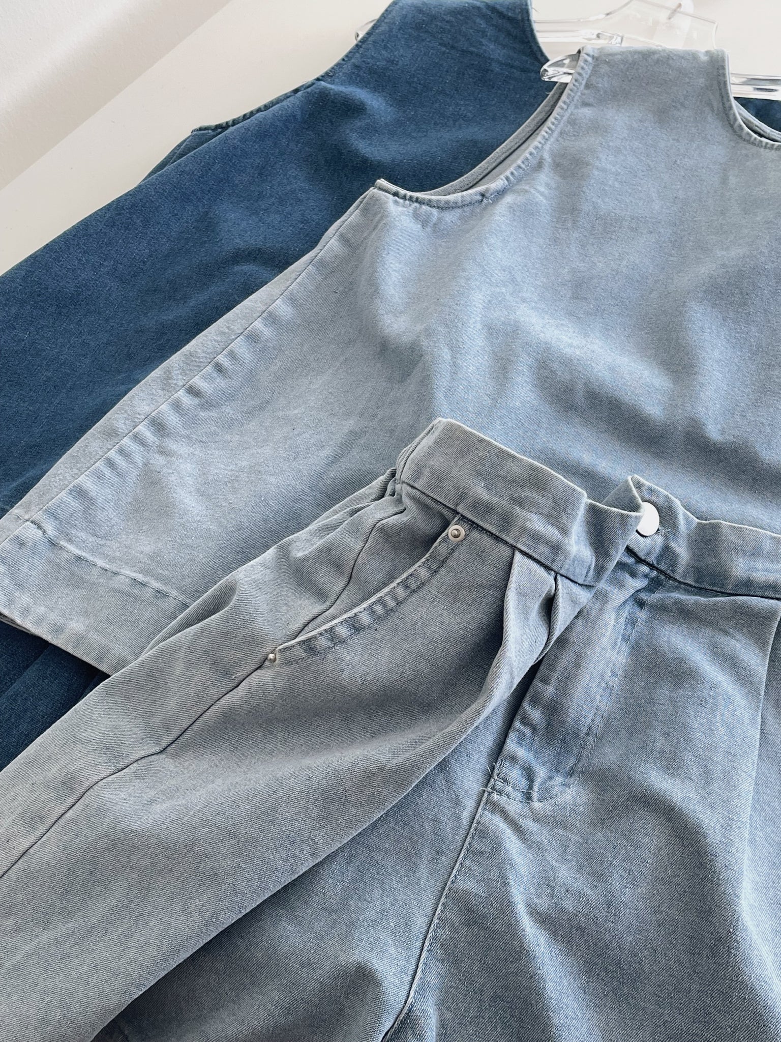 Casual Denim Set / 休闲宽松牛仔套装