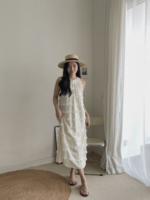 Ruffles Layered Dress / 度假风木耳边长裙