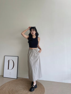 Cargo Midi Outing Skirt / 酷酷中长工装裙