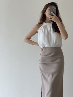 Chiffon Halterneck Top / 雪纺挂脖上衣