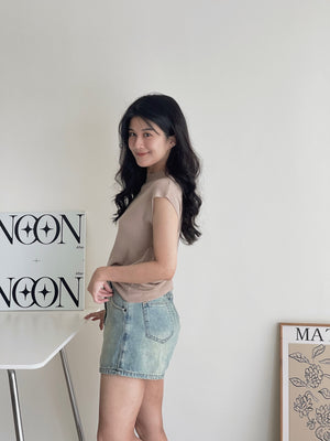 Button Up Denim Skirt / 排扣牛仔短裙