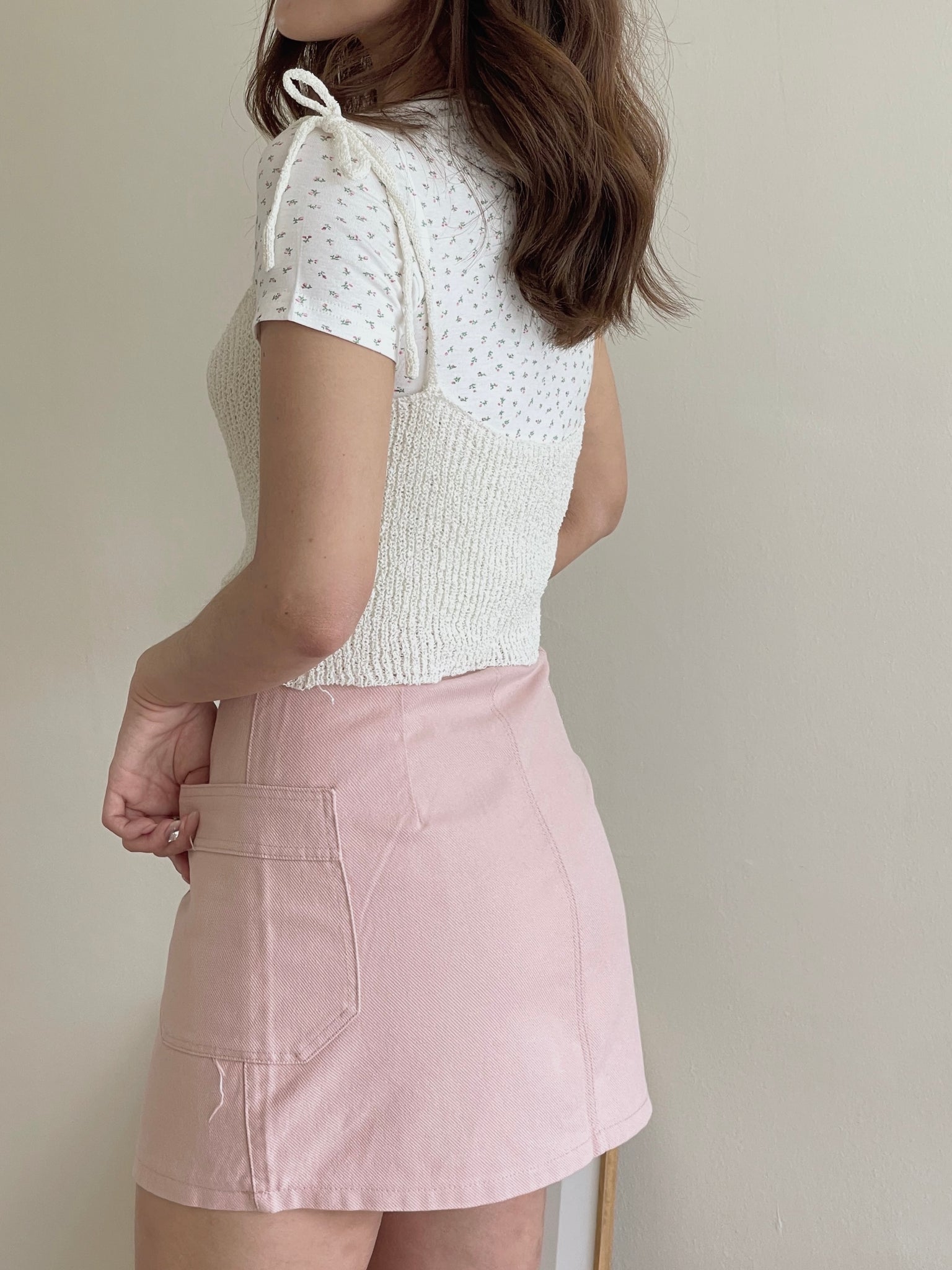 Side Pocket Skirt / 净色口袋包臀裙
