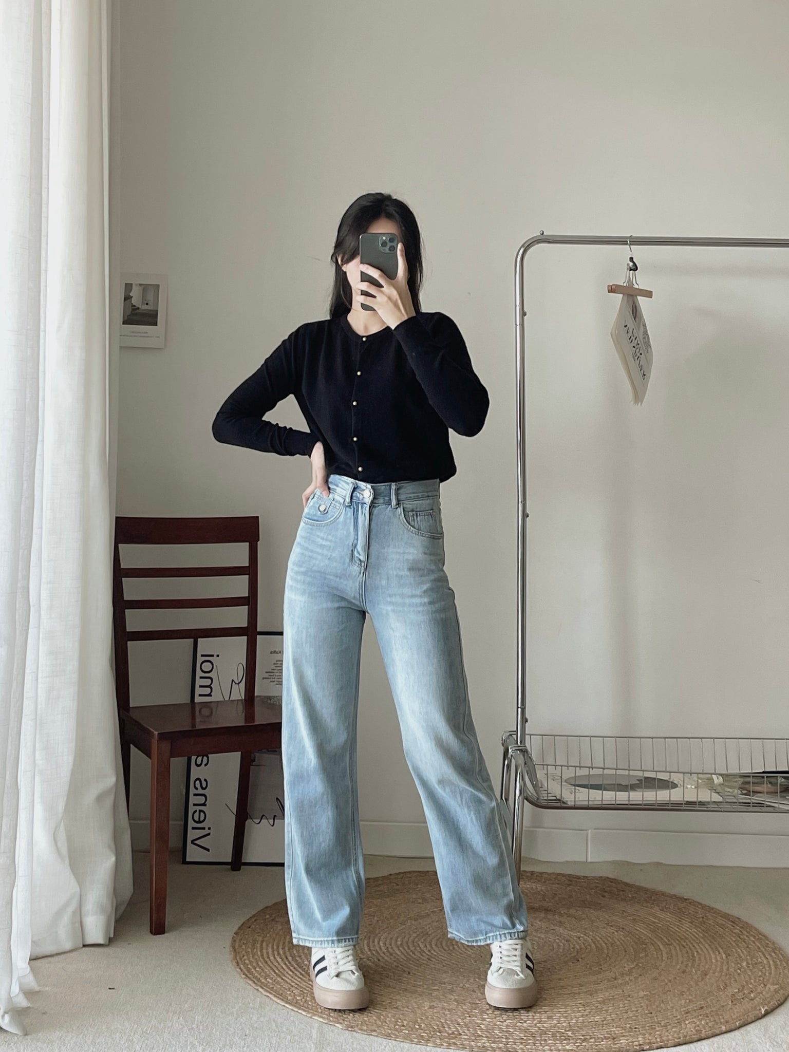 Soft Cloud Knit Cardigan / 软糯小金扣针织衫