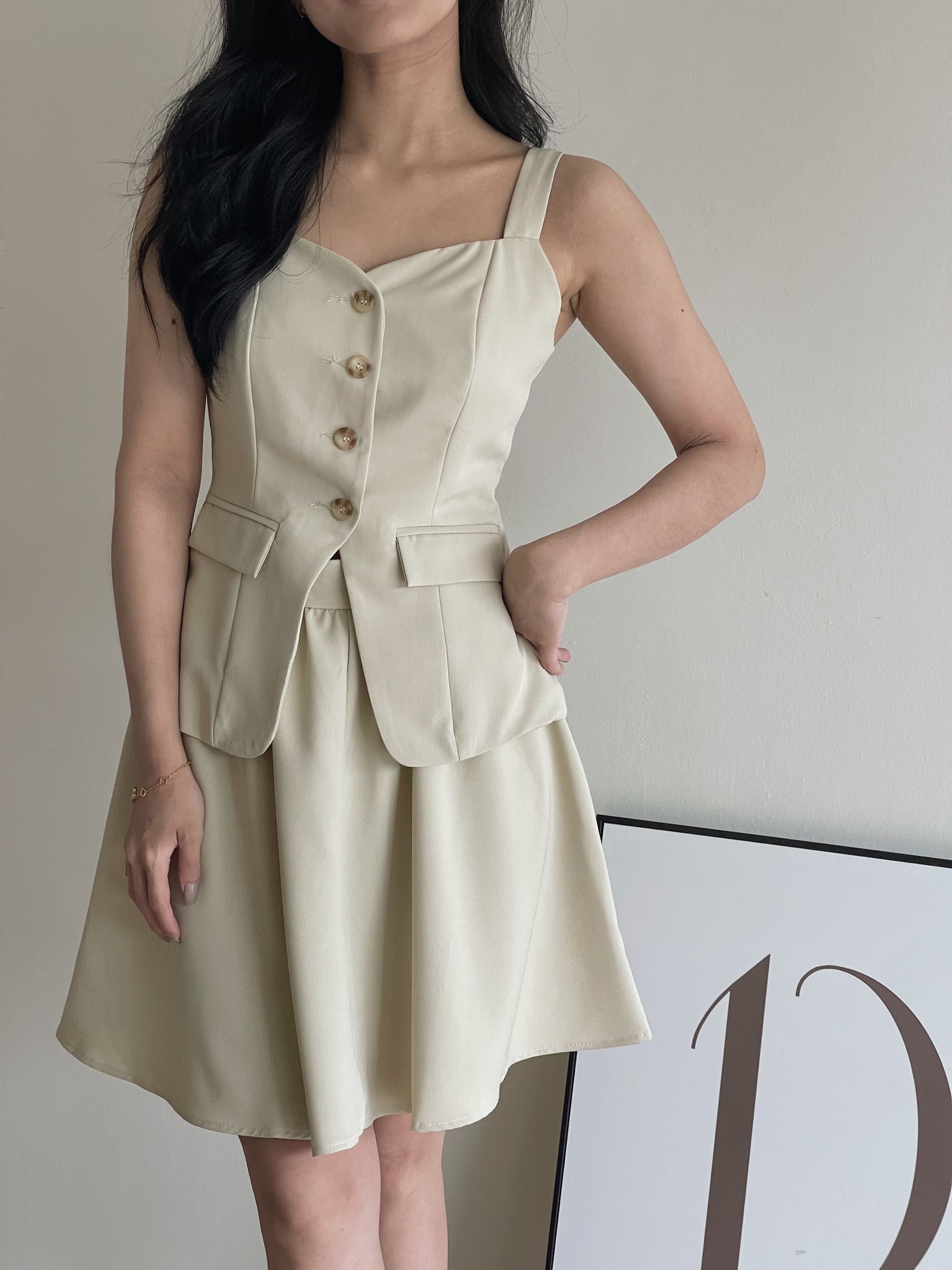 Isabelle Button Up Set / 知性优雅排扣套装