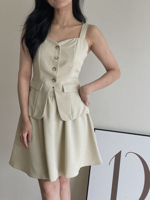 Isabelle Button Up Set / 知性优雅排扣套装