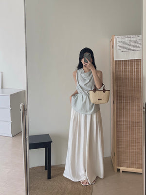 Linen Casual Maxi Pants / 高个子拖地棉麻休闲裤