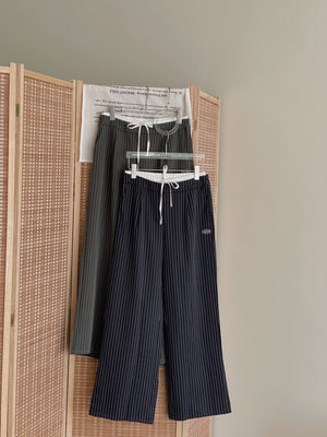 American-style Striped Relaxed Pants / 美式条纹宽松休闲长裤