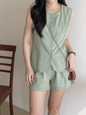 Marceline Denim Set / 老钱风宽松牛仔套装