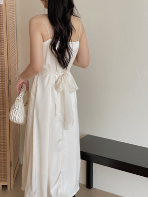 Lumiere Sash Tie Dress / 飘带高级感气质连身裙
