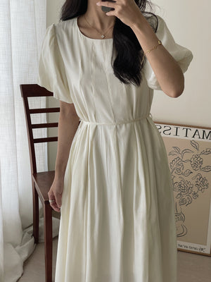 Anais Puff Sleeves Dress / 韩风泡泡袖连身裙