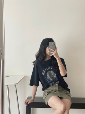 Stylish Western Loose Tee / 帅气欧美风宽松T恤