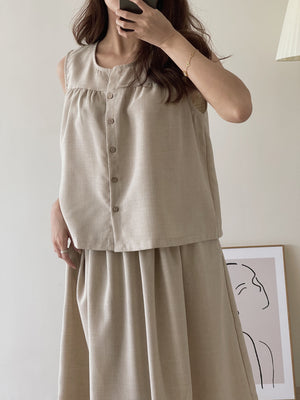 Garcella Linen Set / 简约棉麻套装