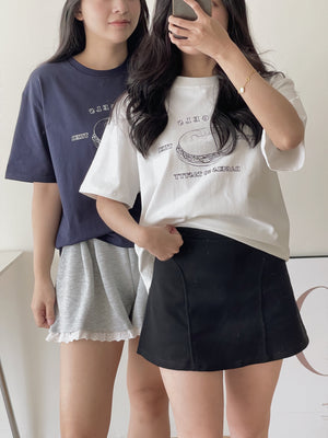 Bagel Printing Tee / 宽松贝果Tee