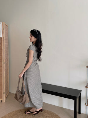 Azalea Wrap Dress / 法式V领收腰气质连身裙