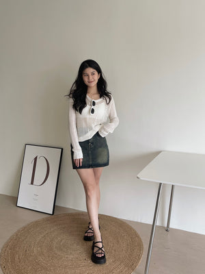 Vintage Mini Skirt / 简约复古迷你裙