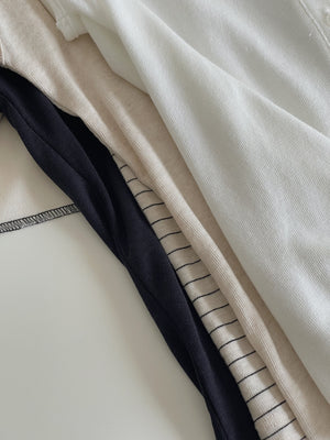 Button Knit Half Sleeve Tee / 排扣针织半袖T恤
