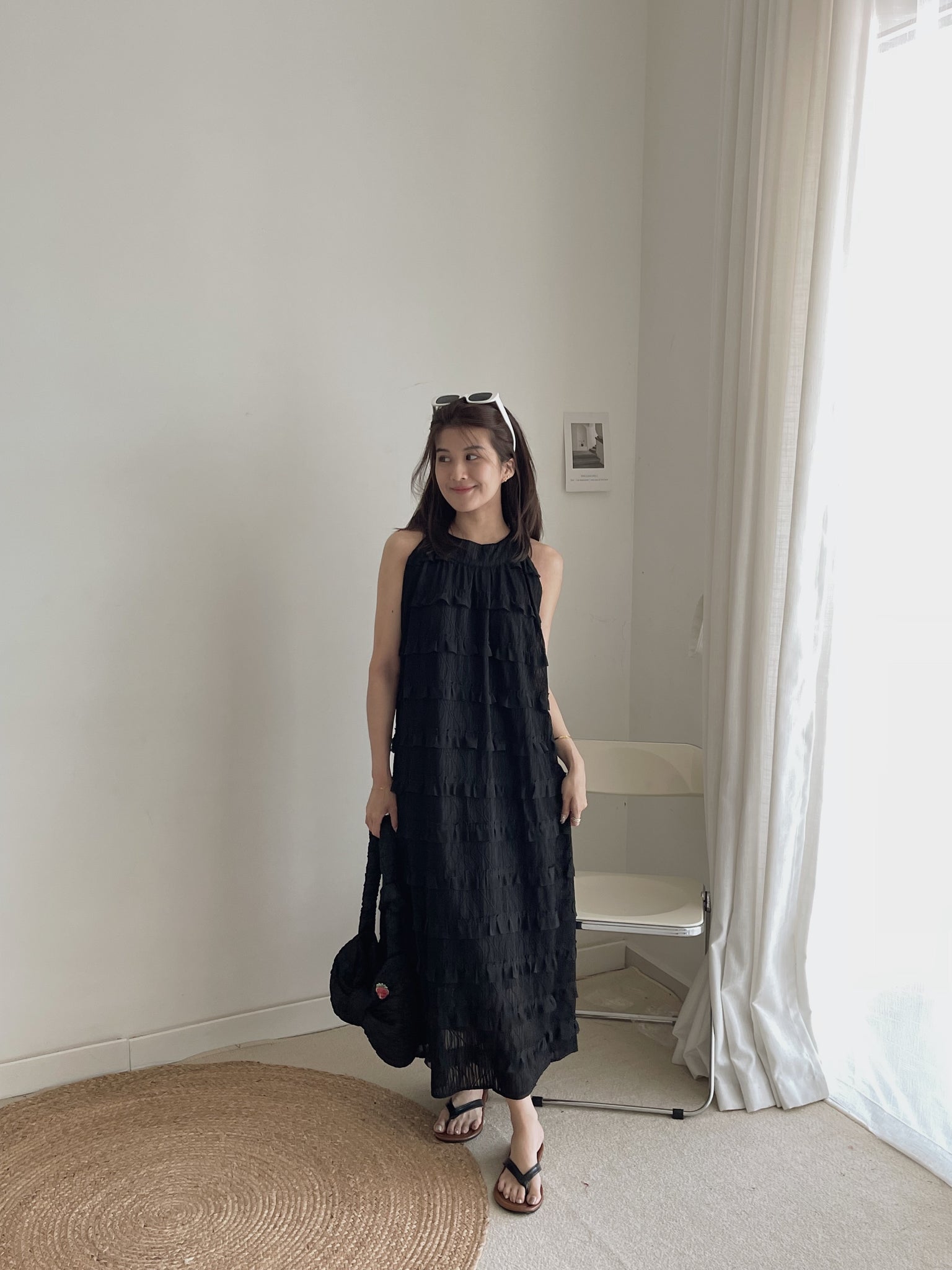 Ruffles Layered Dress / 度假风木耳边长裙