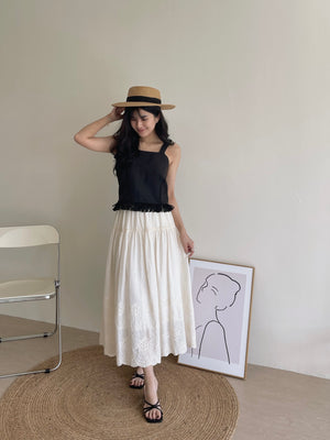 Vina Tassel Sleeveless Top / 流苏摆吊带上衣