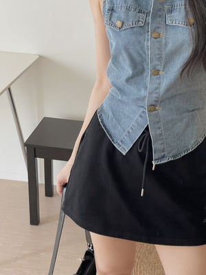 Sports Mini Skirt / 运动风防走光短裙