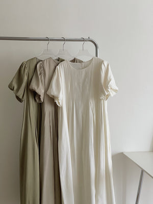 Anais Puff Sleeves Dress / 韩风泡泡袖连身裙