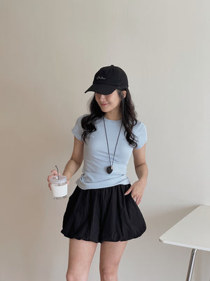 Basic Cotton Tee / 纯色基础棉质修身T恤