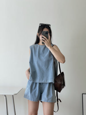 Casual Denim Set / 休闲宽松牛仔套装