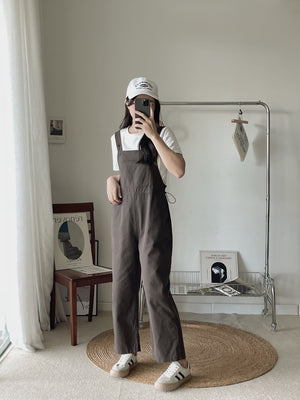 Katz Washed Cotton Overall / 洗水棉背带长裤