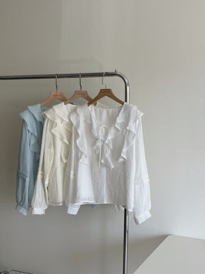 Emmeline Ruffled Blouse / 甜美荷叶衬衣