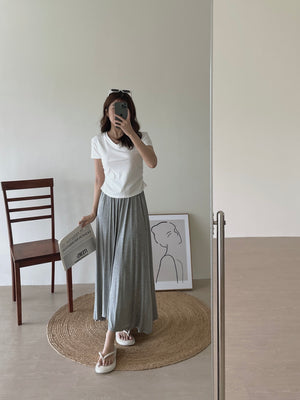 Wide Flare Maxi Skirt / 莫代尔大裙摆裙