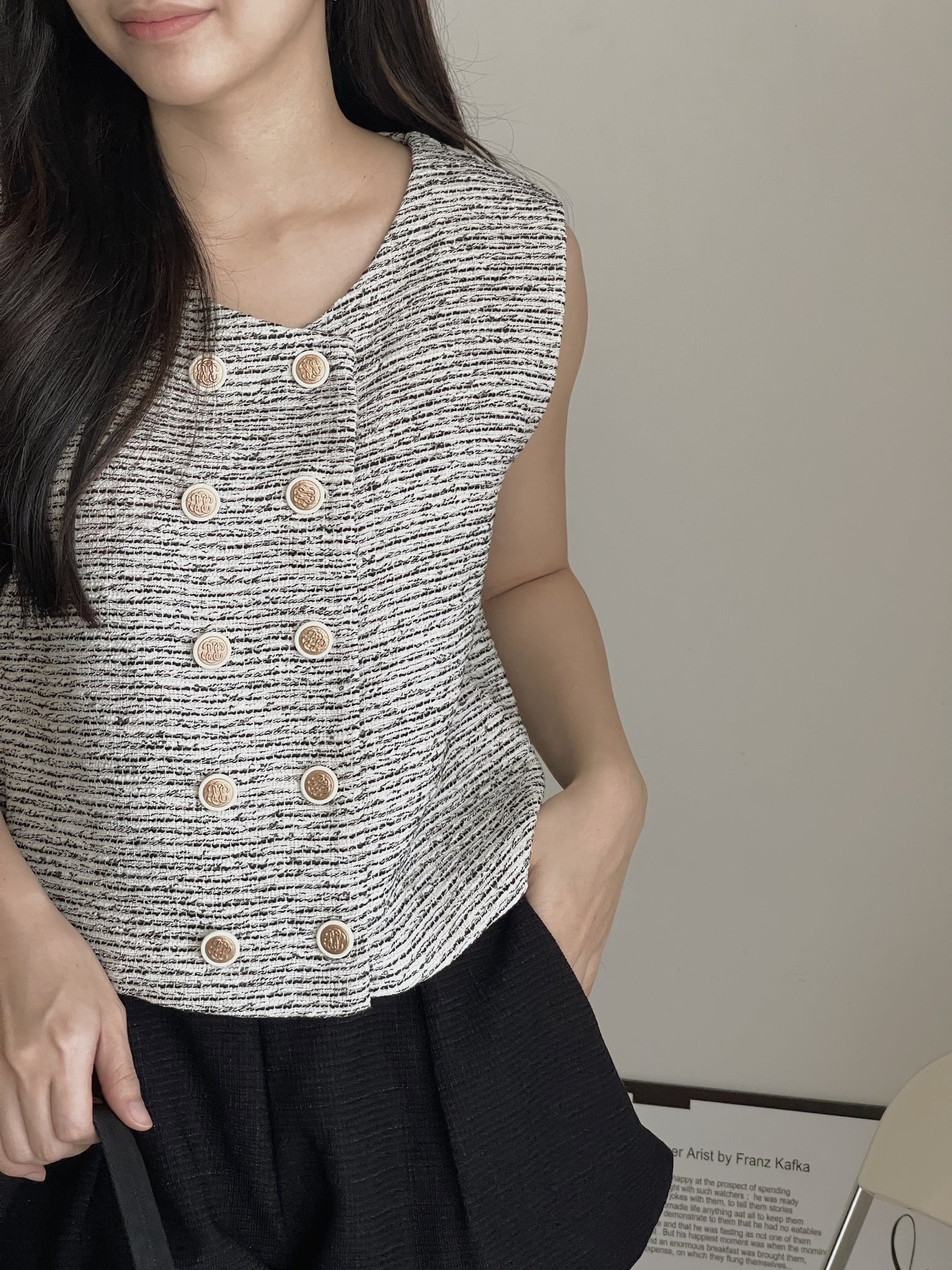Aurie Bloomer Pants / 粗呢显腿瘦花苞裤
