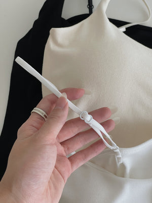 Cotton Padded Singlet / 棉质胸垫吊带内搭
