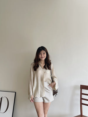 Ootd Sheer Shirt / 肌理感防晒薄衬衫