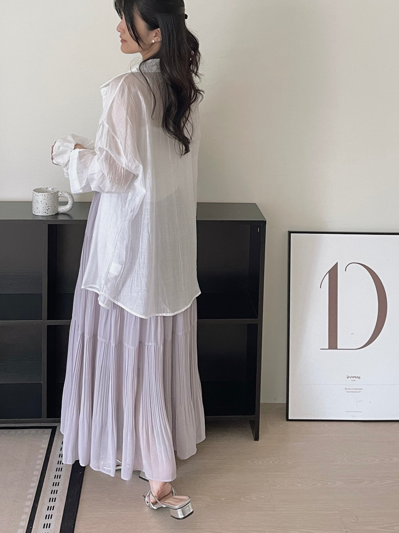 Cloudlight Pleated Tiered Skirt / 百褶飘逸蛋糕半身裙