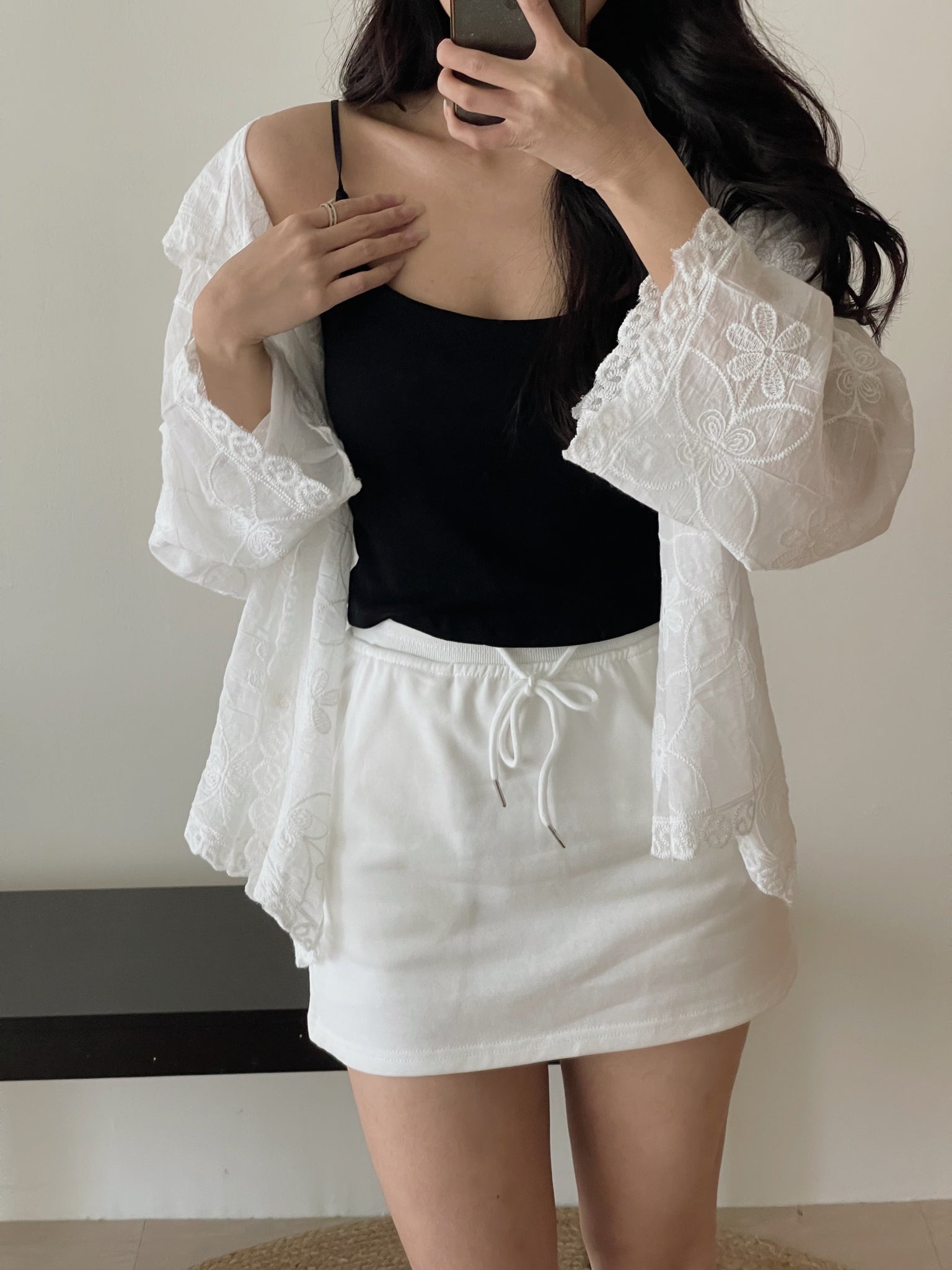 Sports Mini Skirt / 运动风防走光短裙