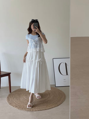 Anne Two Pieces Top  / 甜美叠穿两件套