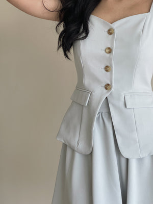 Isabelle Button Up Set / 知性优雅排扣套装