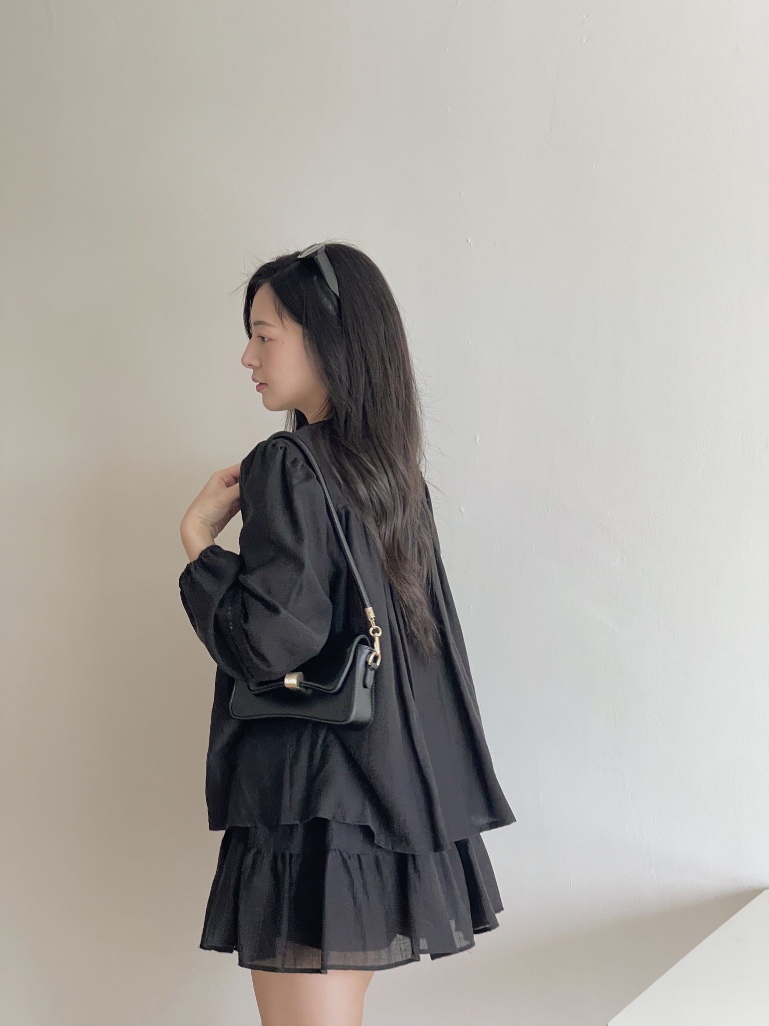 Lyra Ruffle Cloud Set / 甜美镂空编织套装