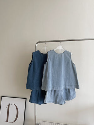Casual Denim Set / 休闲宽松牛仔套装