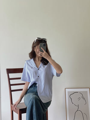 Elea Short Sleeve Shirt / 韩系小众短袖衬衫
