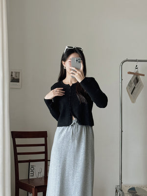 Cable Knit Cardigan / 软糯麻花长袖上衣